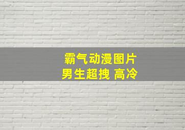 霸气动漫图片男生超拽 高冷